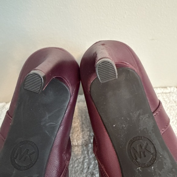 Michael Kors High Heel Burgundy Boots Size 8.5 Career Sophisticated Professional - Picture 9 of 10